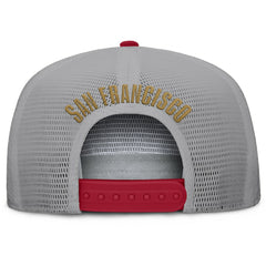 Fanatics San Francisco 49ers Edge Rush Trucker Adjustable Hat Scarlet/Gray