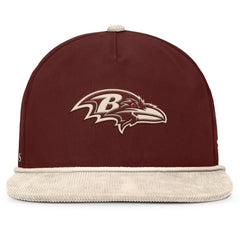 Fanatics Baltimore Ravens NFL Reminisce Golfer Adjustable Hat Brown