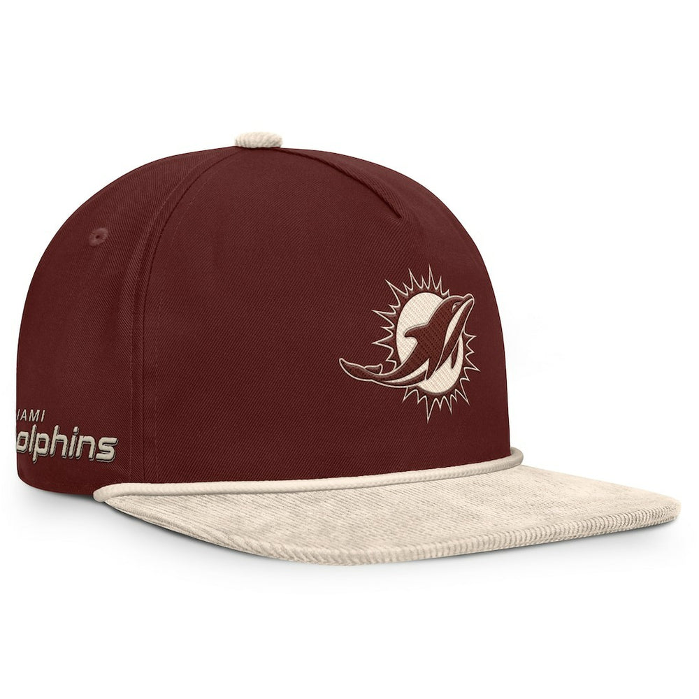Fanatics Miami Dolphins NFL Reminisce Golfer Adjustable Hat Brown