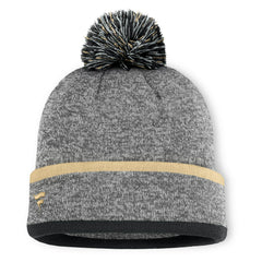 Fanatics New Orleans Saints Motion Cuffed Knit Hat with Pom Heather Gray