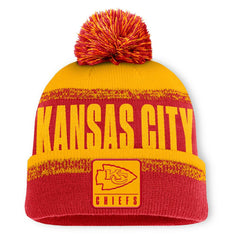 Fanatics Kansas City Chiefs Play Action Cuffed Knit Hat with Pom Red/Gold