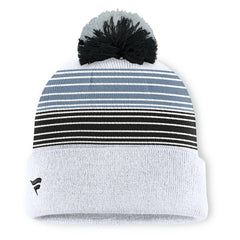 Fanatics Las Vegas Raiders Ghost Cuffed Knit Hat with Pom White