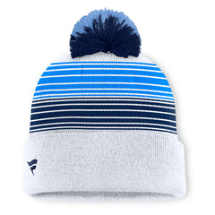 Fanatics Tennessee Titans Ghost Cuffed Knit Hat with Pom White