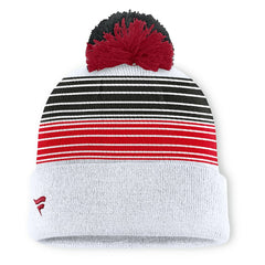 Fanatics San Francisco 49ers Ghost Cuffed Knit Hat with Pom White