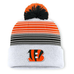 Fanatics Cincinnati Bengals Ghost Cuffed Knit Hat with Pom White