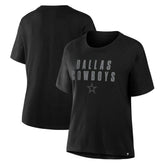 Fanatics Dallas Cowboys Women's Blackout Kneel Down Legacy T-Shirt Black