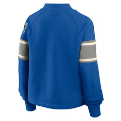 Fanatics Dallas Cowboys Oversized Hometown Toss Sweep Mock Neck Pullover Royal