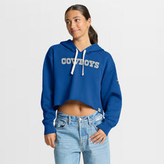 Fanatics Dallas Cowboys Women's Oversized Hometown Heritage Cropped Hoodie Royal