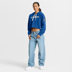 Fanatics Dallas Cowboys Women's Oversized Hometown Heritage Cropped Hoodie Royal