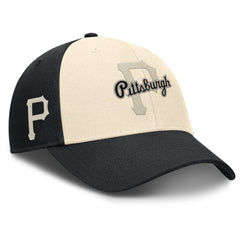 Pittsburgh Pirates Nike Statement Club Performance Adjustable Hat - Black/Natural - Nike on Sale