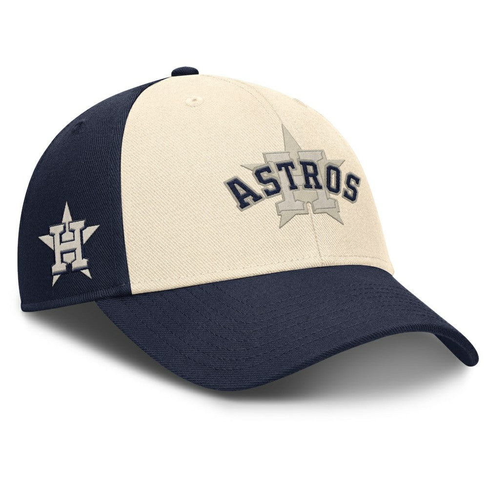 Houston Astros Nike Statement Club Performance Adjustable Hat - Navy/Natural - Nike Lifestyle