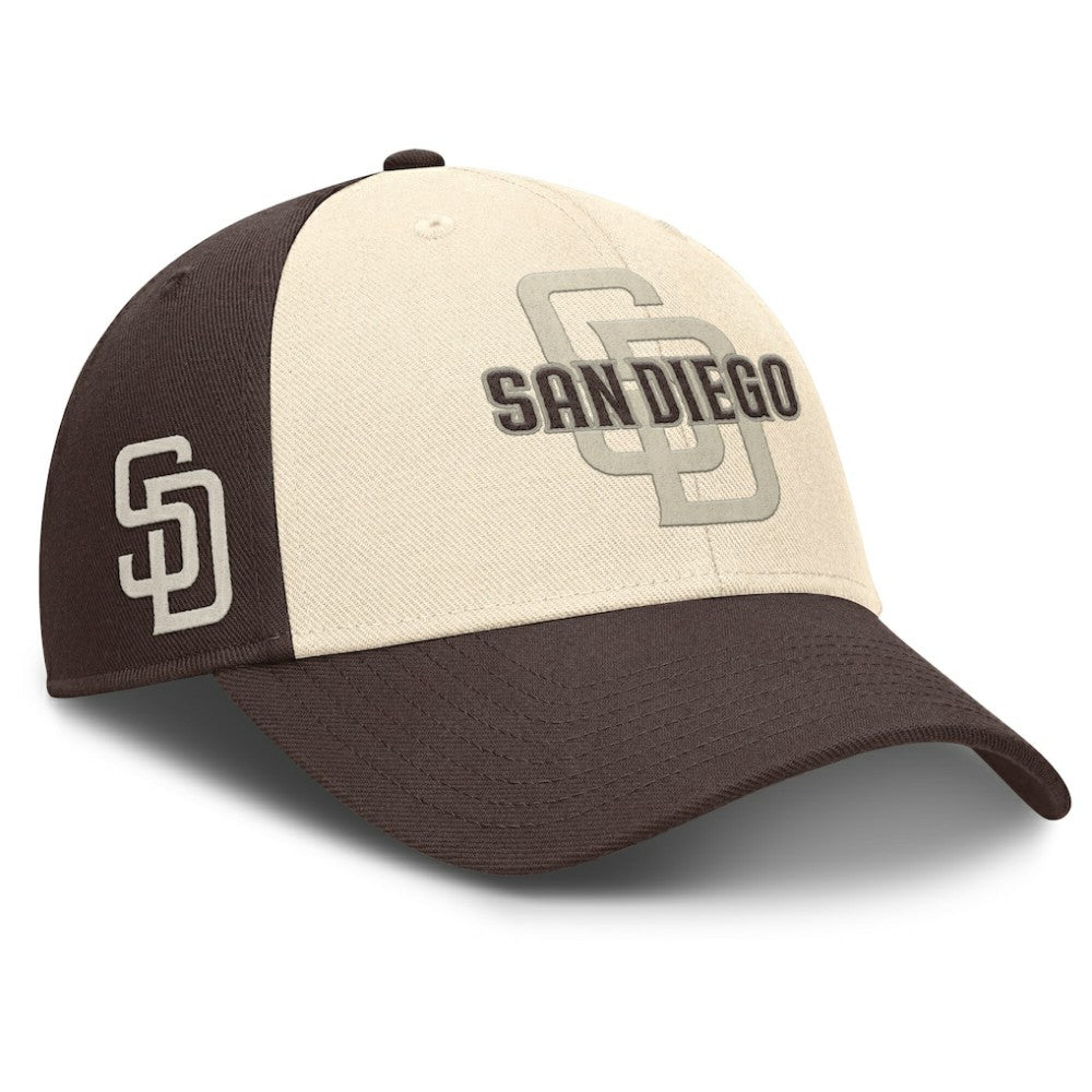 San Diego Padres Nike Statement Club Performance Adjustable Hat - Brown/Natural - Nike Discount