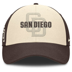 San Diego Padres Nike Statement Club Performance Adjustable Hat - Brown/Natural - Nike Discount