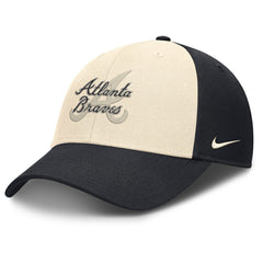 Atlanta Braves Nike Statement Club Performance Adjustable Hat - Navy/Natural - Nike Lifestyle
