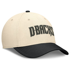Arizona Diamondbacks Nike Statement Rise Performance Flex Hat - Natural/Black - Nike Lifestyle