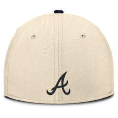 Atlanta Braves Nike Statement Rise Performance Flex Hat - Natural/Navy - Nike Online