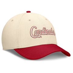 St. Louis Cardinals Nike Statement Rise Performance Flex Hat - Natural/Red - Nike Lifestyle