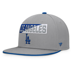 Los Angeles Dodgers Fanatics Punchout Snapback Hat - Gray - Fanatics on Sale
