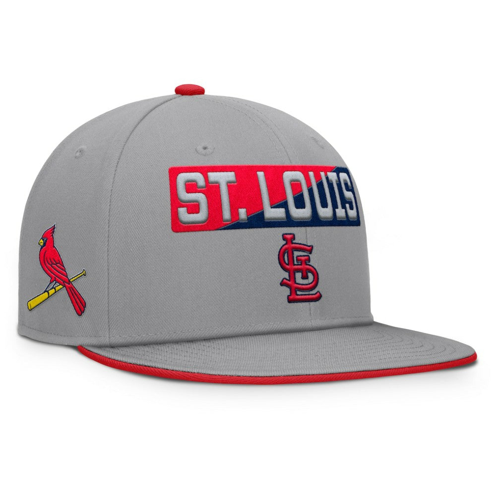 St. Louis Cardinals Fanatics Punchout Snapback Hat - Gray - Fanatics Discount