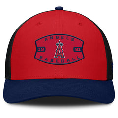 Los Angeles Angels Fanatics Cutoff Adjustable Trucker Hat - Red/Navy - Fanatics on Sale