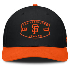San Francisco Giants Fanatics Cutoff Adjustable Trucker Hat - Black/Orange - Fanatics Discount