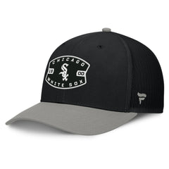 Chicago White Sox Fanatics Cutoff Adjustable Trucker Hat - Black/Gray - Fanatics on Sale