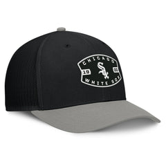 Chicago White Sox Fanatics Cutoff Adjustable Trucker Hat - Black/Gray - Fanatics on Sale