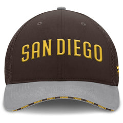 San Diego Padres Fanatics Pennant Flex Hat - Brown/Gray - Fanatics on Sale