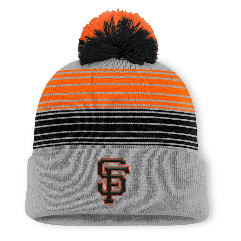 San Francisco Giants Fanatics Balk Cuffed Knit Hat with Pom - Gray - Fanatics Sale