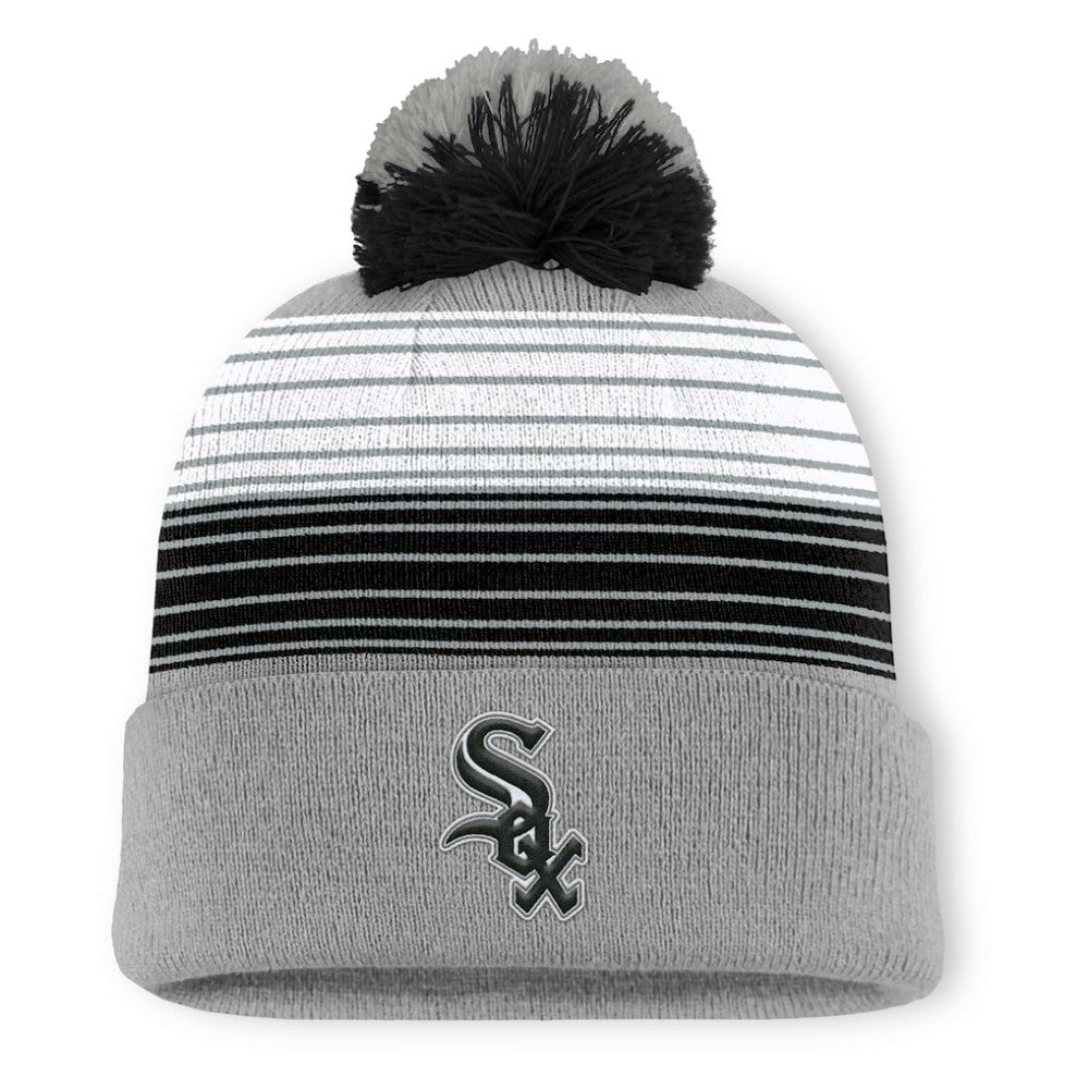 Chicago White Sox Fanatics Balk Cuffed Knit Hat with Pom - Gray - Fanatics Sale