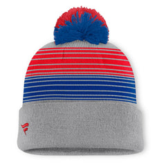 Chicago Cubs Fanatics Balk Cuffed Knit Hat with Pom - Gray - Fanatics on Sale