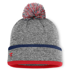 St. Louis Cardinals Fanatics Backstop Cuffed Knit Hat with Pom - Heather Gray - Fanatics on Sale