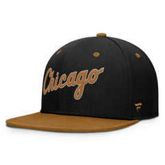 Chicago White Sox Fanatics Splinter Fitted Hat - Black/Brown - Fanatics Lifestyle