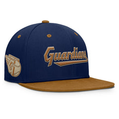 Cleveland Guardians Fanatics Splinter Fitted Hat - Navy/Tan - Fanatics Discount