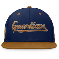 Cleveland Guardians Fanatics Splinter Fitted Hat - Navy/Tan - Fanatics Discount