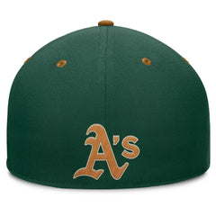 Athletics Fanatics Splinter Fitted Hat - Green/Tan - Fanatics Discount