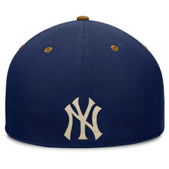 New York Yankees Fanatics Splinter Fitted Hat - Navy/Tan - Fanatics Lifestyle