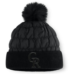 Colorado Rockies Fanatics Nightcap Cuffed Knit Hat with Pom - Black - Fanatics Sale