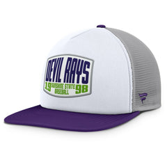 Tampa Bay Rays Fanatics Cranked Foam Front Patch Trucker Adjustable Hat - Gray/White - Fanatics Lifestyle