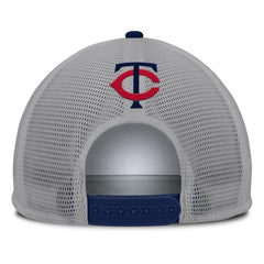 Minnesota Twins Fanatics Cranked Foam Front Patch Trucker Adjustable Hat - Gray/White - Fanatics Lifestyle