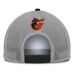 Baltimore Orioles Fanatics Cranked Foam Front Patch Trucker Adjustable Hat - Gray/White - Fanatics Online