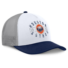 Houston Astros Fanatics Designated A-Frame Foam Front Trucker Adjustable Hat - White/Navy - Fanatics on Sale