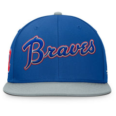 Atlanta Braves Fanatics Yard Fitted Hat - Royal/Gray - Fanatics Online