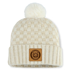 Detroit Tigers Fanatics Women's Matchstick Cuffed Knit Hat with Pom- Natural - Fanatics Online