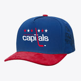 Washington Capitals Mitchell & Ness May Flowers Pro Crown Adjustable Hat - Blue/Red - NHL 202492199