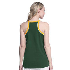 Athletics G-III 4Her by Carl Banks Women's Curveball Racerback Tank Top - Green - MLB Lifestyle
