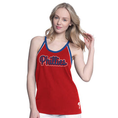 Philadelphia Phillies G-III 4Her by Carl Banks Women's Curveball Racerback Tank Top - Red - MLB on Sale