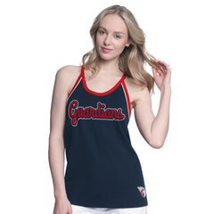 Cleveland Guardians G-III 4Her by Carl Banks Women's Curveball Racerback Tank Top - Navy - MLB Lifestyle