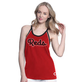 Cincinnati Reds G-III 4Her by Carl Banks Women's Curveball Racerback Tank Top - Red - MLB Online