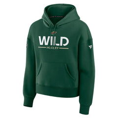 Minnesota Wild Fanatics Women's Authentic Pro Primary Pullover Hoodie - Green - NHL 202492956